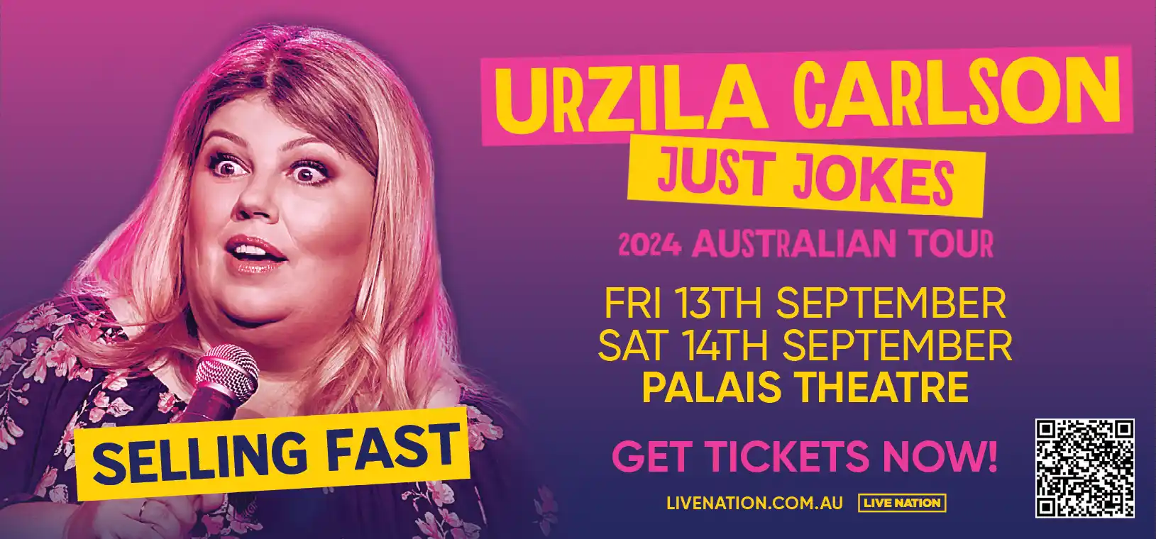 Urzila Carlson - Just Jokes Billboard