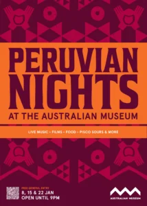 Australian Museum Peruvian Nights poster