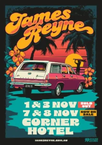 James Reyne Corner Hotel poster