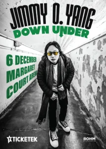 Jimmy O. Yang tour poster Margaret Court Arena Bohm Presents-street-poster