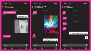 Mardi Gras horizontal triple street poster