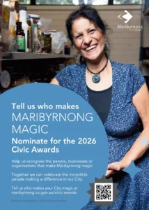 Maribyrnong City Council Civic Awards poster