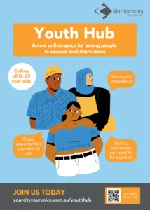 Maribyrnong City Council Youth Hub street poster