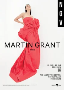 NGV Martin Grant street poster - Rock Posters campaign March 2025