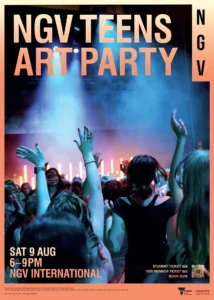 NGV Teens Art Party poster