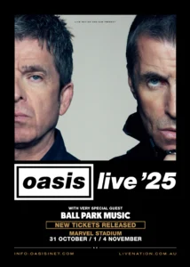 Oasis Live '25 poster
