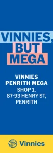 Vinnies Penrith street poster